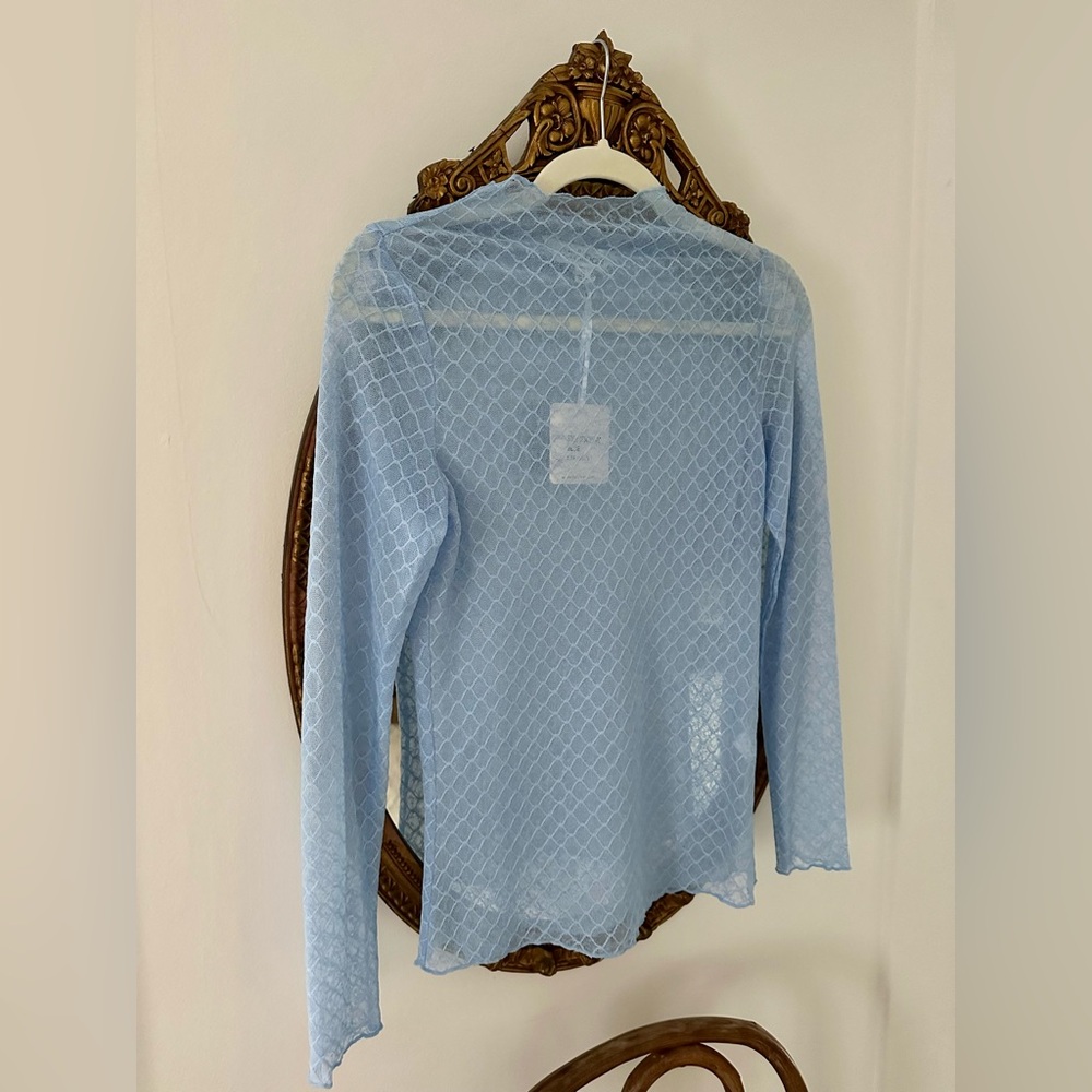 NWT Vici Sheer Mock Neck Top